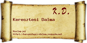 Keresztesi Dalma névjegykártya